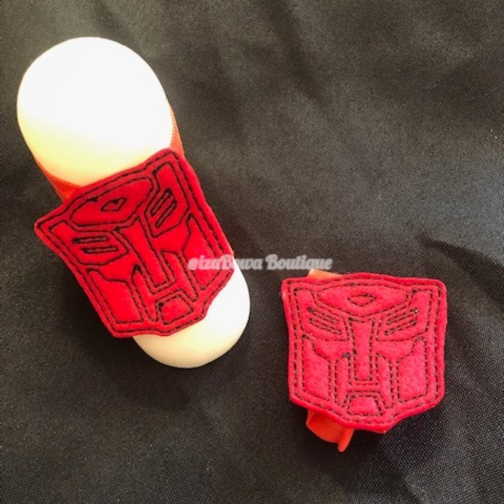 Red Transformer Barefoot Sandal  HANDMADE